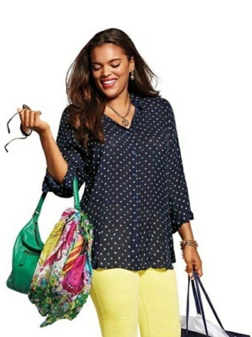 Cabi #5019 Martini Ling Sleeve Blouse Size S